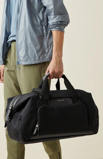 Shop Cole Haan Outpace Nylon Duffle In Black