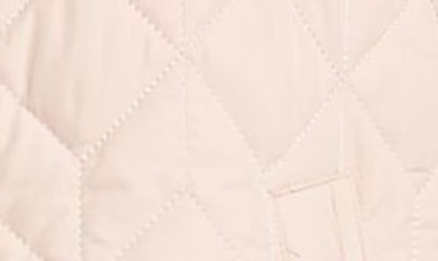 Shop Ilse Jacobsen Isle Jacobsen Long Quilted Jacket In Pale Pink