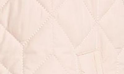 Ilse Jacobsen Isle Jacobsen Long Quilted Jacket In Pale Pink
