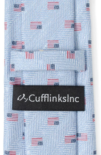 Shop Cufflinks, Inc American Flag Cotton Tie In Blue
