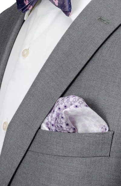 Shop Cufflinks, Inc X Disney Mickey Dot Silk Pocket Square In Purple