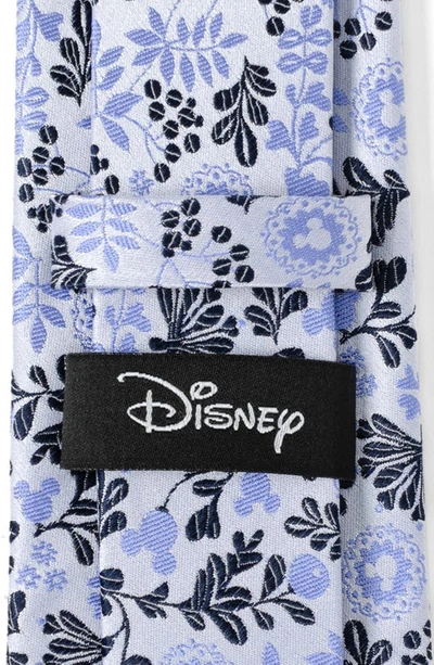 Shop Cufflinks, Inc . X Disney Mickey Floral Silk Tie In Blue