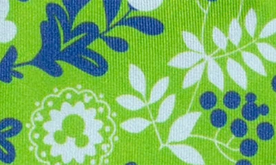 Shop Cufflinks, Inc Mickey Floral Silk Pocket Square In Green