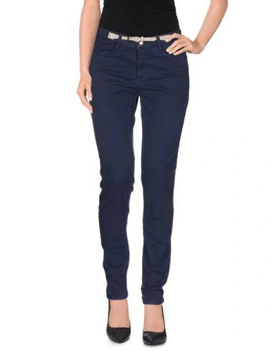 Shop Jeckerson Casual Pants In Slate Blue