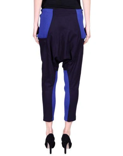 Shop Y-3 Casual Pants In Dark Blue