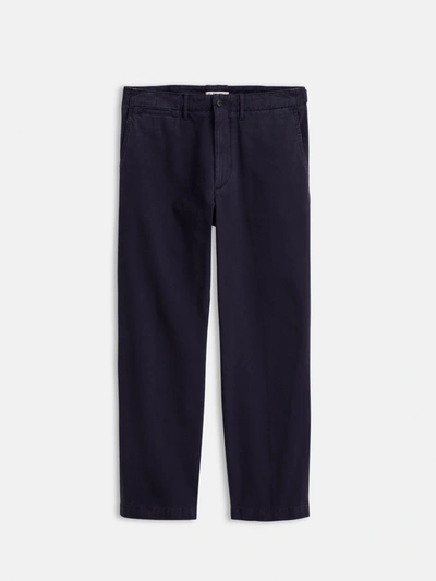 Shop Alex Mill Straight Leg Pant In Vintage Washed Chino In Dark Navy