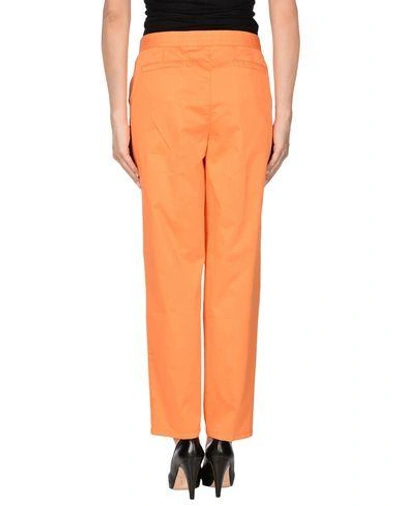 Shop Les Copains Casual Pants In Orange