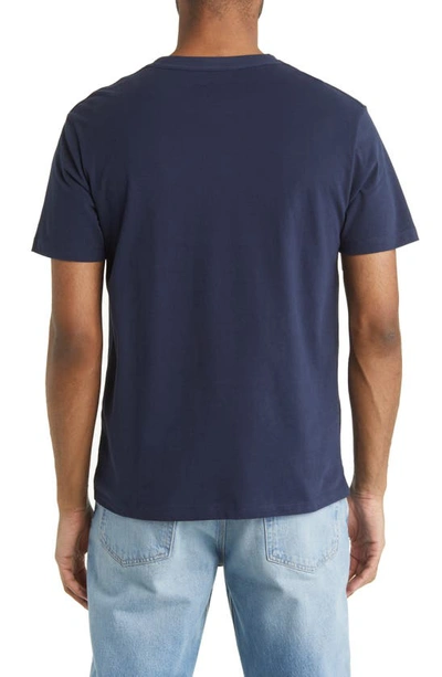 Shop Allsaints Brace Tonic Slim Fit Cotton T-shirt In Mercury Blue