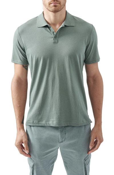Shop Atm Anthony Thomas Melillo Jersey Cotton Polo Shirt In Olive Drab