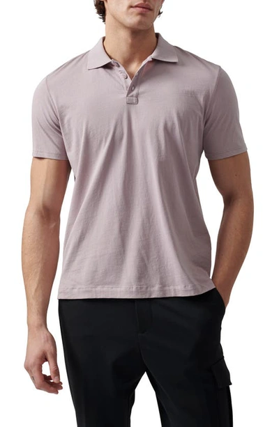 Shop Atm Anthony Thomas Melillo Jersey Cotton Polo Shirt In Deep Lilac