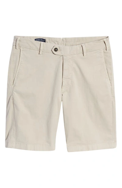 Shop Peter Millar Crown Crafted Concord Stretch Cotton Shorts In Stone