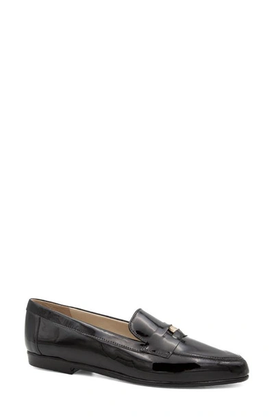 Shop Amalfi By Rangoni Ornella Penny Loafer In Black Vernice