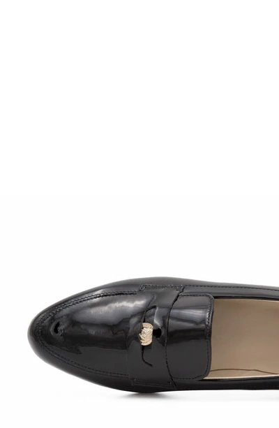 Amalfi By Rangoni Ornella Penny Loafer In Black Vernice