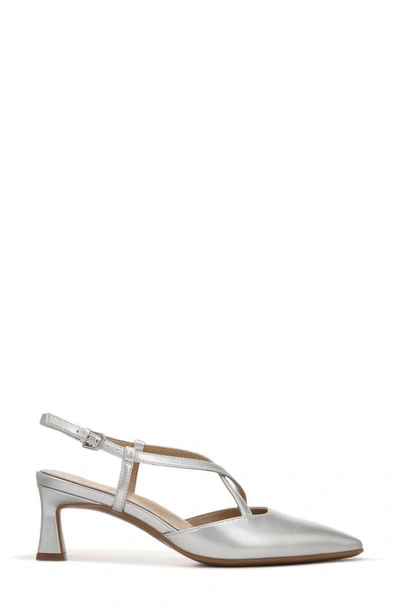 Shop Naturalizer Tahira Slingback Pump In Silver Smooth Synthetic