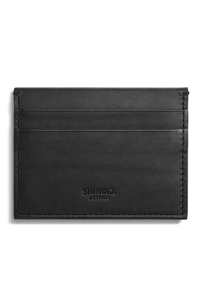 Shop Shinola Five Pocket Card Case In Black