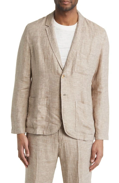 Shop Rails Sorrento Linen Twill Sport Coat In Bulgur