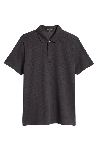 Robert Barakett Creston Short Sleeve Cotton Polo In Charcoal