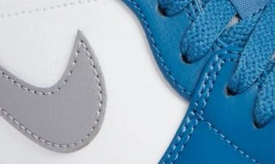 Shop Jordan Nike Air  1 Low Sneaker In Blue/ Cement Grey