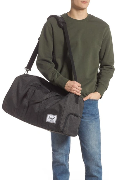 Shop Herschel Supply Co Novel Duffle Bag In Black Crosshatch