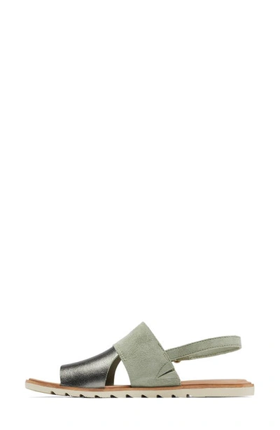 Shop Sorel Ella Ii Slingback Sandal In Safari/ Bleached Ceramic