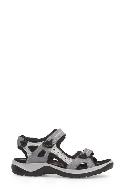 Shop Ecco Yucatan Sandal In Titanium Leather