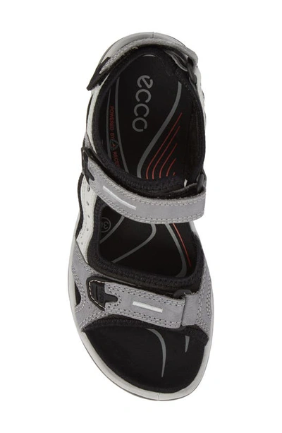 Shop Ecco Yucatan Sandal In Titanium Leather