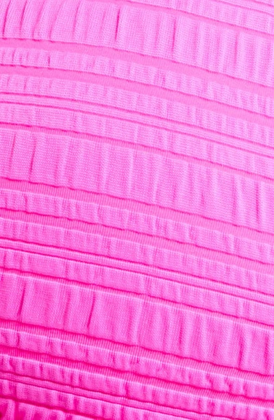 Becca Coast Ring Halter Neck Bikini Top In Pink Flambe