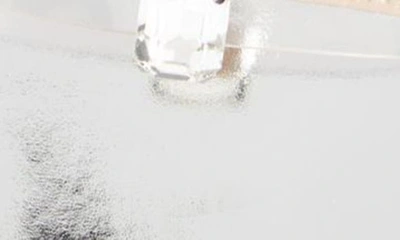 Shop Gianvito Rossi Crystal Set Transparent Strap Slingback Sandal In Trasp+silver