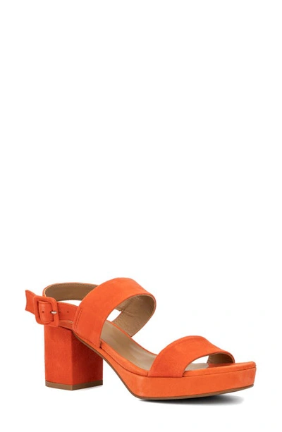 Aquatalia Melly Slingback Platform Sandal In Orange ModeSens