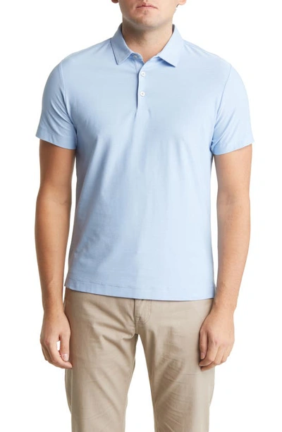 Shop Robert Barakett Hickman Short Sleeve Polo Shirt In Blue Bell