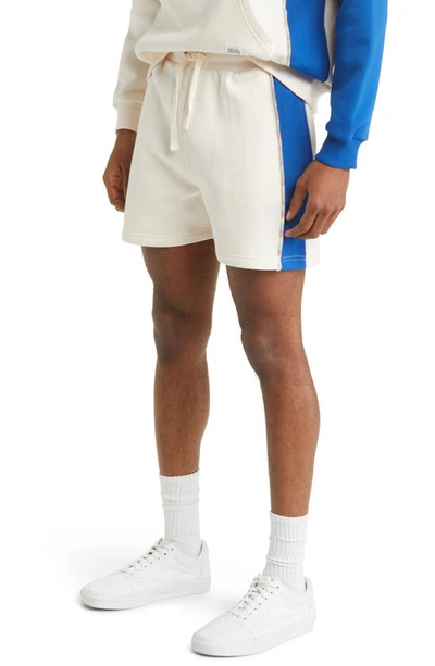 Shop Native Youth Colorblock Cotton Blend Shorts In Stone