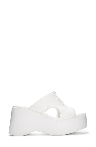 Shop Chinese Laundry Taysha Platform Slide Sandal In White