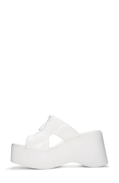 Shop Chinese Laundry Taysha Platform Slide Sandal In White