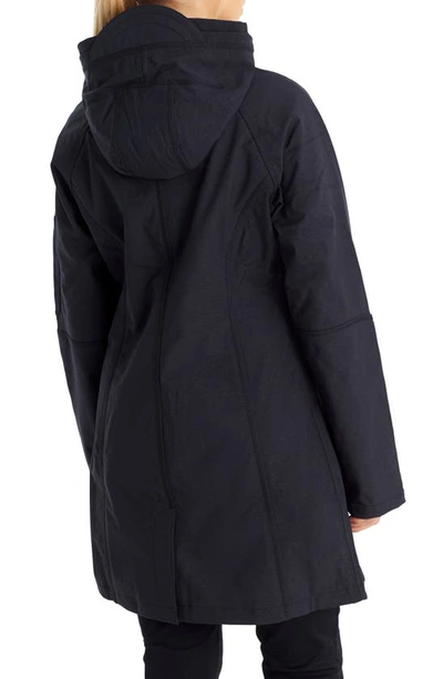 Shop Ilse Jacobsen Regular Fit Hooded Raincoat In Dark Indigo