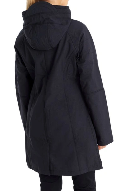 Ilse Jacobsen Regular Fit Hooded Raincoat In Dark Indigo