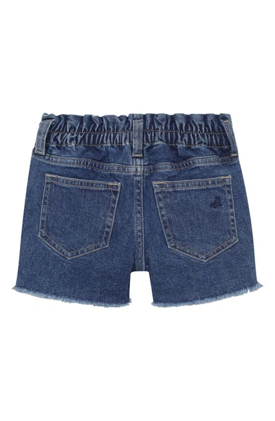 Shop Dl1961 Kids' Lucy Paperbag Waist Cut Off Jeans Shorts In Capetown