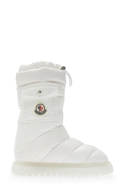 Shop Moncler Gaia Pocket Puffer Snow Boot In White