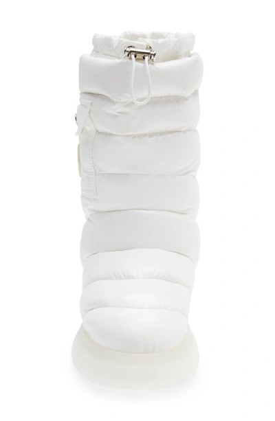 Shop Moncler Gaia Pocket Puffer Snow Boot In White