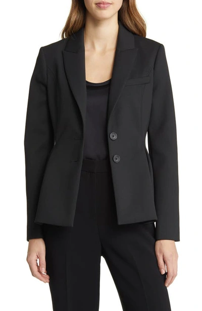 Shop Ted Baker Philiya Two-button Peplum Blazer In Black