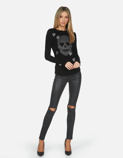Lauren Moshi X Mckinley X Crystal Peace Love Skull In Black
