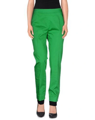 Shop Cedric Charlier Casual Pants In Green