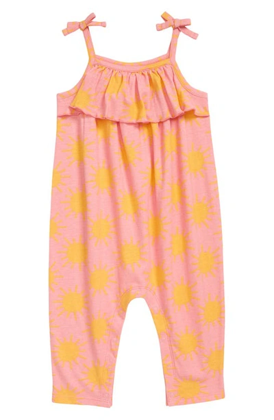 Shop Harper Canyon Tie Shoulder Romper In Pink Dianthus Sunny Day