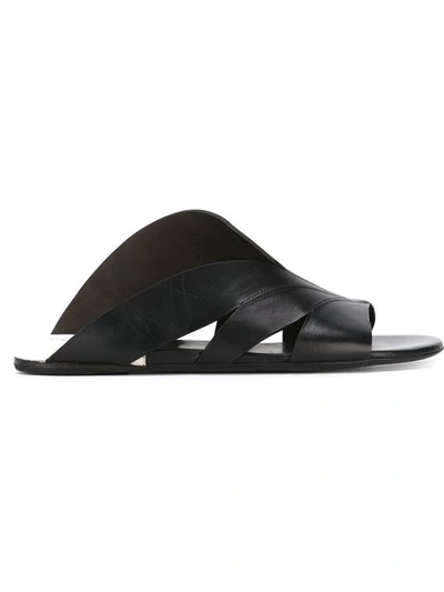 Marsèll Flat Sandals - Black