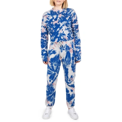 Shop Pam & Gela Womens Tie-dye Comfy Sweatpants In Blue