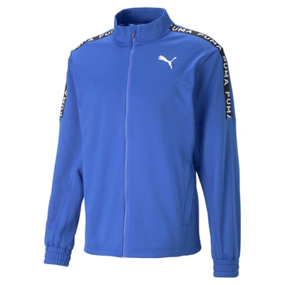 Shop Puma Men's Train Fit Light Pwrfleece Full-zip Training Jacket In Blue