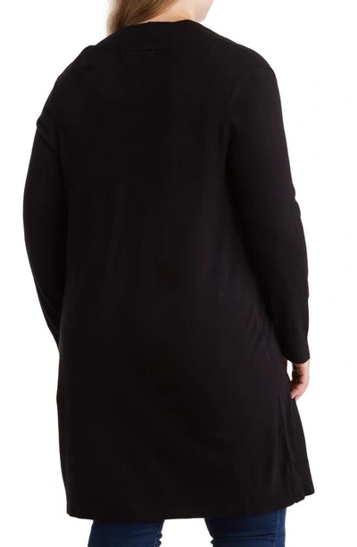 By Design Long Tunic Length Cardigan In Black