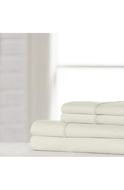Ella Jayne Home White Cotton Sateen 1200 Thread Count Sheet Set In Ivory