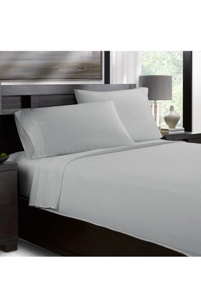 Ella Jayne Home White Cotton Sateen 1200 Thread Count Sheet Set In Platinum