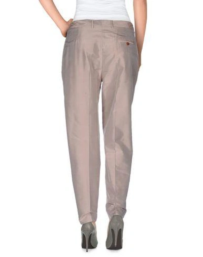 Shop Alberto Biani Casual Pants In Dove Grey