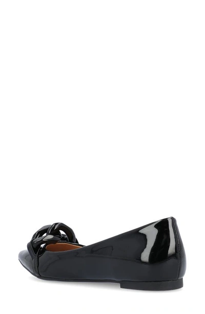 Shop Journee Collection Clareene Pointed Toe Flat In Black